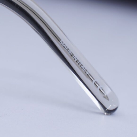 Saint Laurent SL411 004 Square Eyeglasses 57mm - Transparent - Picture 7 of 10